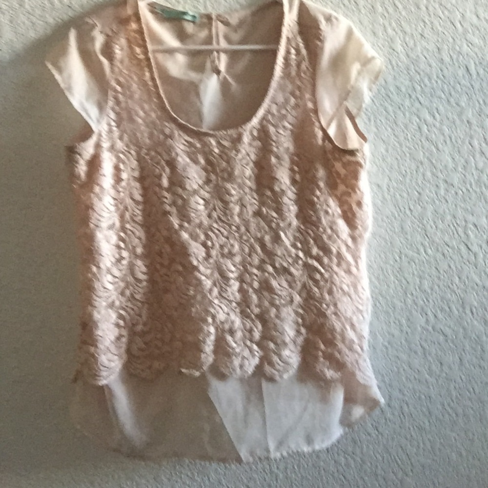 Pink flowy top